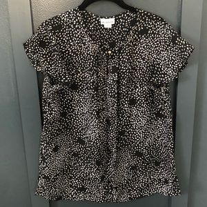 Black/White Patterned Blouse